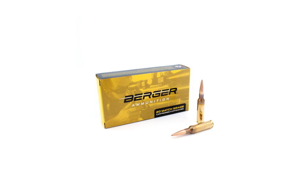 Berger 6.5mm Caliber Rifle Bullets, 144 Grain, Long Rage Hybrid Target