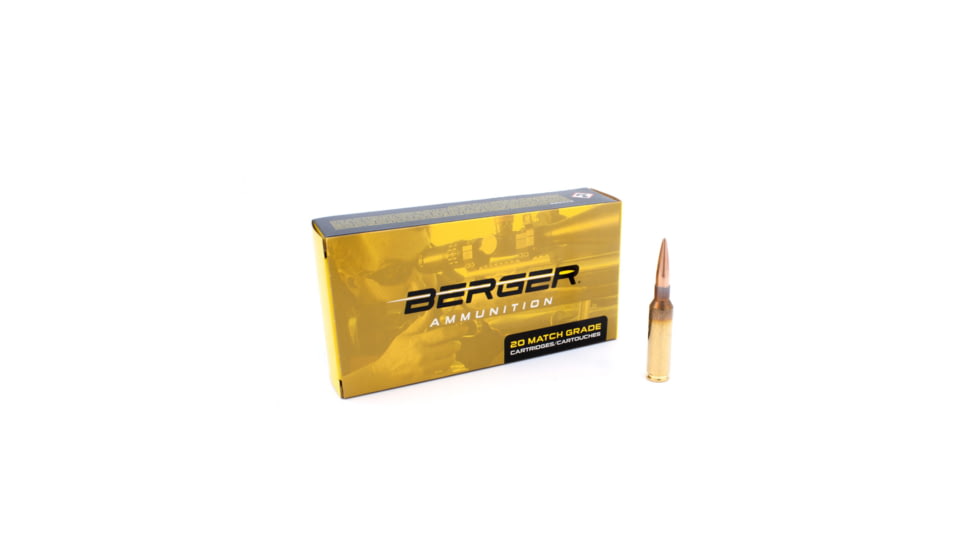 Berger 6.5mm Caliber Rifle Bullets, 144 Grain, Long Rage Hybrid Target