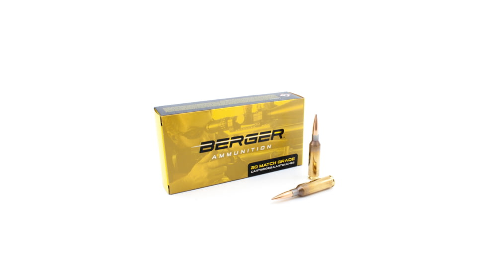 Berger 6mm Caliber Rifle Bullets, 109 Grain, Hybrid Target