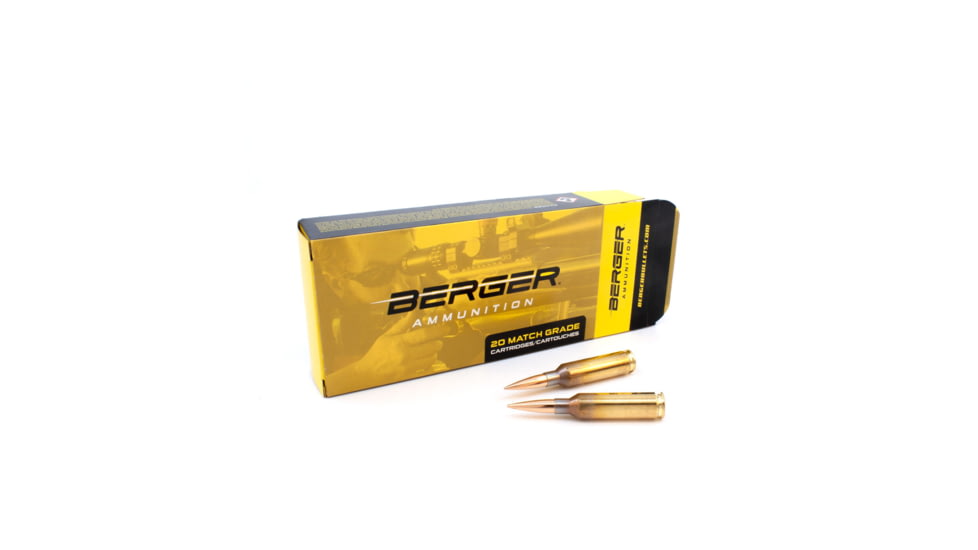 Berger 6mm Caliber Rifle Bullets, 109 Grain, Hybrid Target
