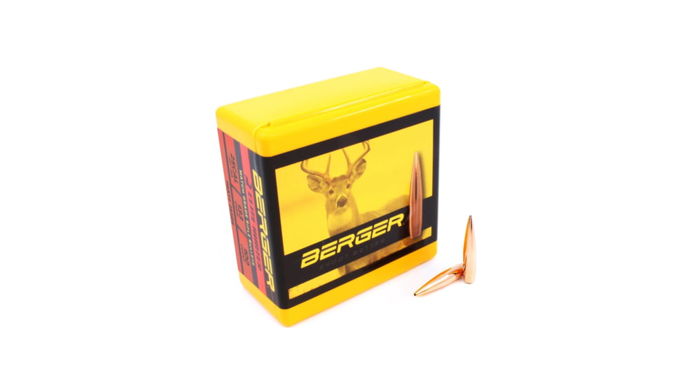 Berger Bullets 25586 Elite Hunter 25 Cal .257 133 Gr Boat Tail (BT) 100 Per Box