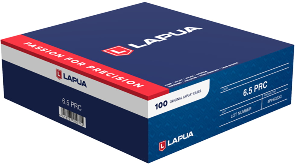 Lapua Unprimed 6.5 PRC Rifle Brass, 100 Pieces, 4PH6023