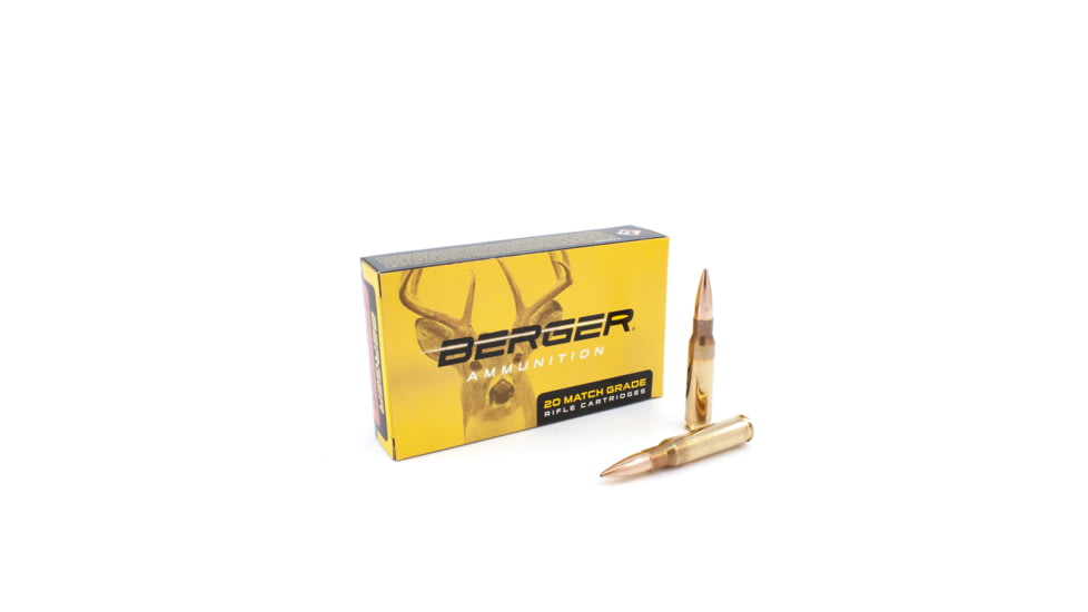 Berger Classic Hunter .308 Winchester 168 grain Classic Hunter Brass Cased Centerfire Rifle Ammo, 20 Rounds, 60040