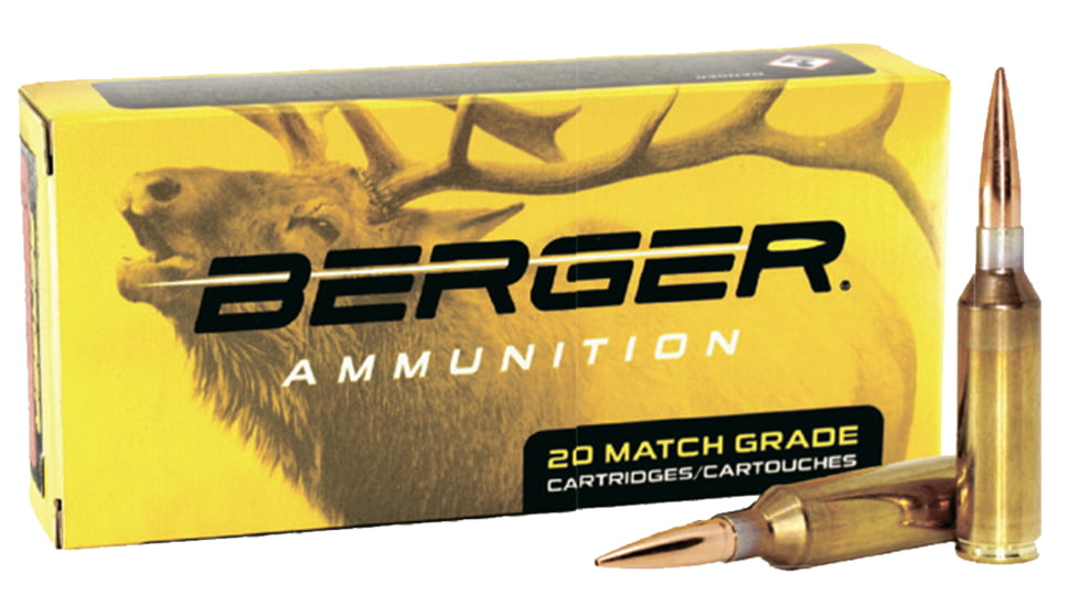 Berger Elite Hunter .6.5 PRC 140 Grain Open Tip Brass Rifle Ammo, 20 Rounds, 50020