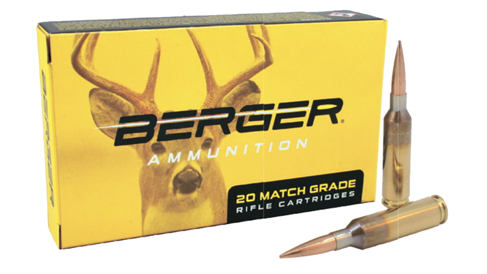 Berger Elite Hunter .6.5mm Creedmoor LRP 140 Grain Open Tip Rifle Ammo, 20 Rounds, 31040