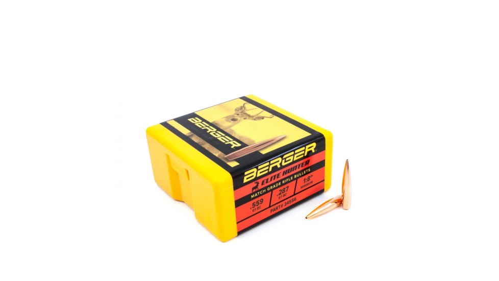 Berger Hunting Rifle Bullets, 6mm, 108 Grain, Elite Hunter, 100 Bullets, 24556