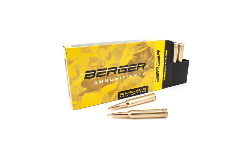 Berger Hybrid Tactical .300 Winchester Magnum 230 grain Hybrid Tactical Open Tip Match Brass Cased Centerfire Rifle Ammo, 20 Rounds, 70090