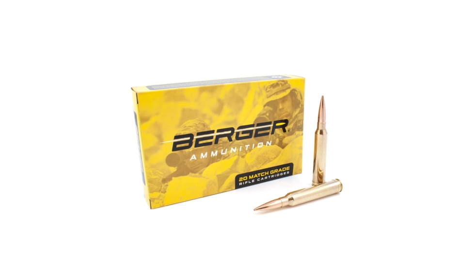 Berger Hybrid Tactical .300 Winchester Magnum 230 grain Hybrid Tactical Open Tip Match Brass Cased Centerfire Rifle Ammo, 20 Rounds, 70090