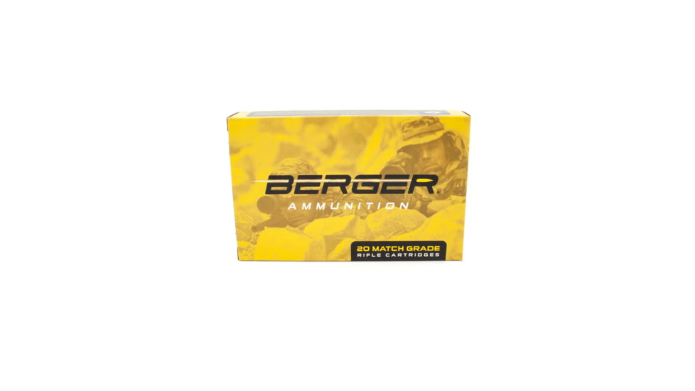 Berger Hybrid Tactical .338 Lapua Magnum 300 grain Hybrid Tactical Open Tip Match Brass Cased Centerfire Rifle Ammo, 20 Rounds, 81110