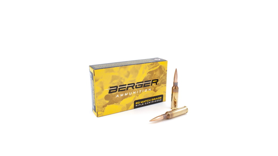 Berger Hybrid OTM Tactical 6.5 Creedmoor 130 grain Hybrid Tactical Open Tip Match Brass Cased Centerfire Rifle Ammo, 20 Rounds, 31021