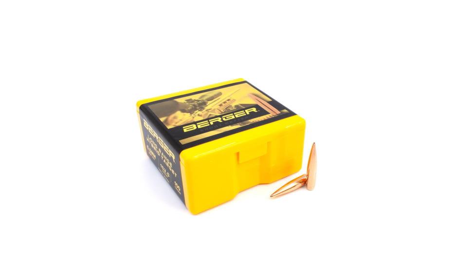 Berger Hybrid Target 6.5mm Rifle Bullets, 153.5 Grain, Long Range Hybrid Target, 100 Bullets, 26486
