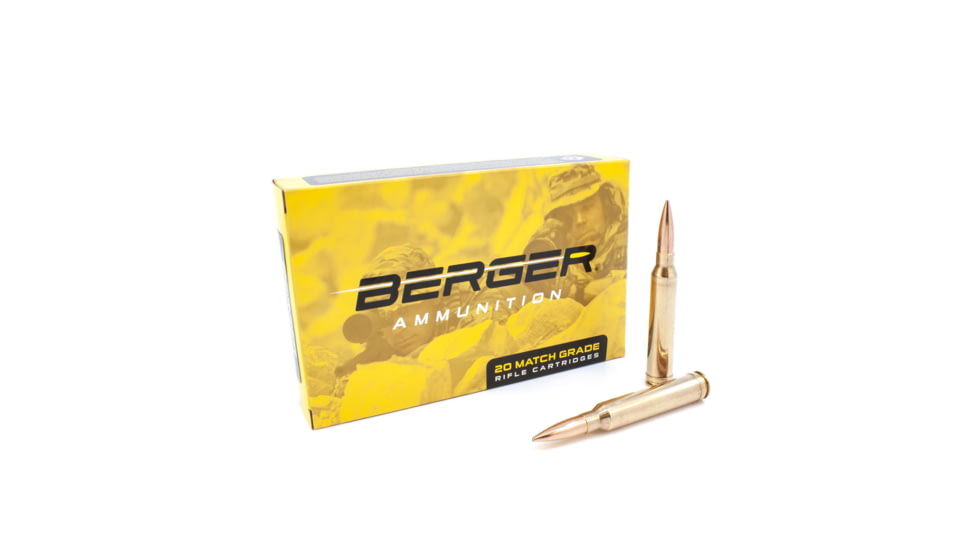 Berger Juggernaut Tactical .300 Winchester Magnum 185 grain Juggernaut Tactical Open Tip Match Brass Cased Centerfire Rifle Ammo, 20 Rounds, 70030