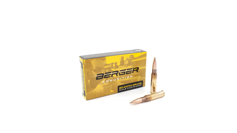 Berger Juggernaut Target .308 Winchester 185 grain Juggernaut Target Brass Cased Centerfire Rifle Ammo, 20 Rounds, 60060