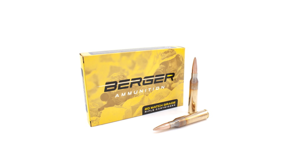 Berger Lapua Scenar .338 Lapua Magnum 300 grain Scenar Open Tip Match Brass Cased Centerfire Rifle Ammo, 20 Rounds, 81132