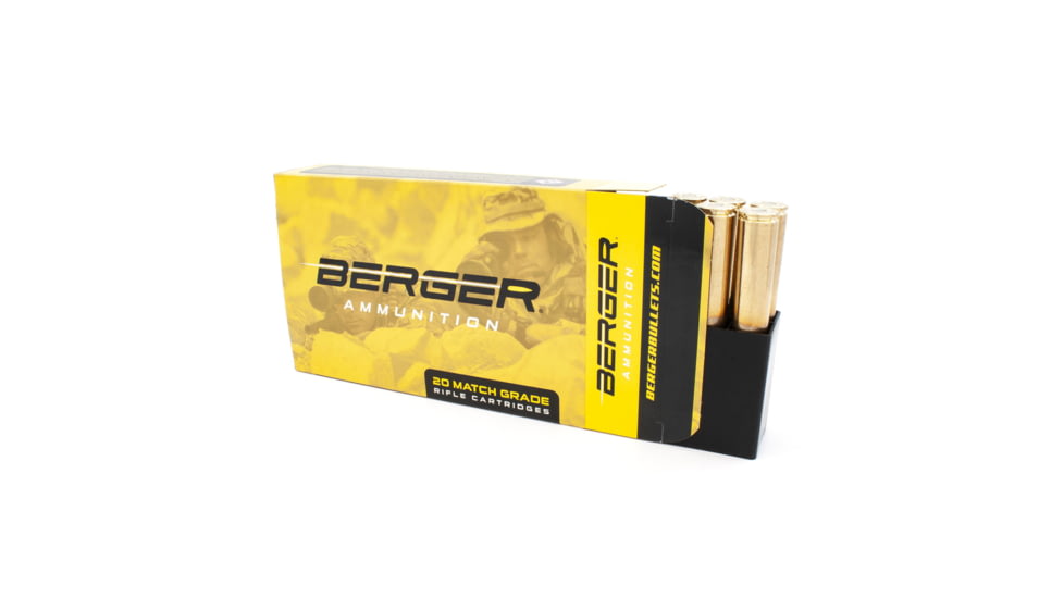 Berger Lapua Scenar .338 Lapua Magnum 300 grain Scenar Open Tip Match Brass Cased Centerfire Rifle Ammo, 20 Rounds, 81132
