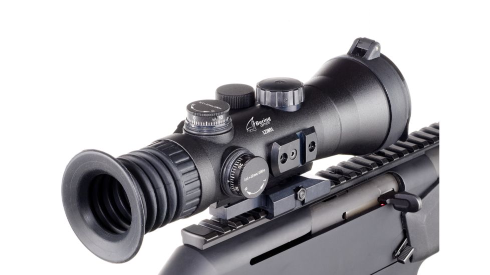 Bering Optics D-730UW 3.7x53 B and W Elite NV Sight, White Phosphor Gen 3+ Unfilmed, Image Intesifier Tube W/72 Resolution, HD Optics, Black, BE73730HDUW