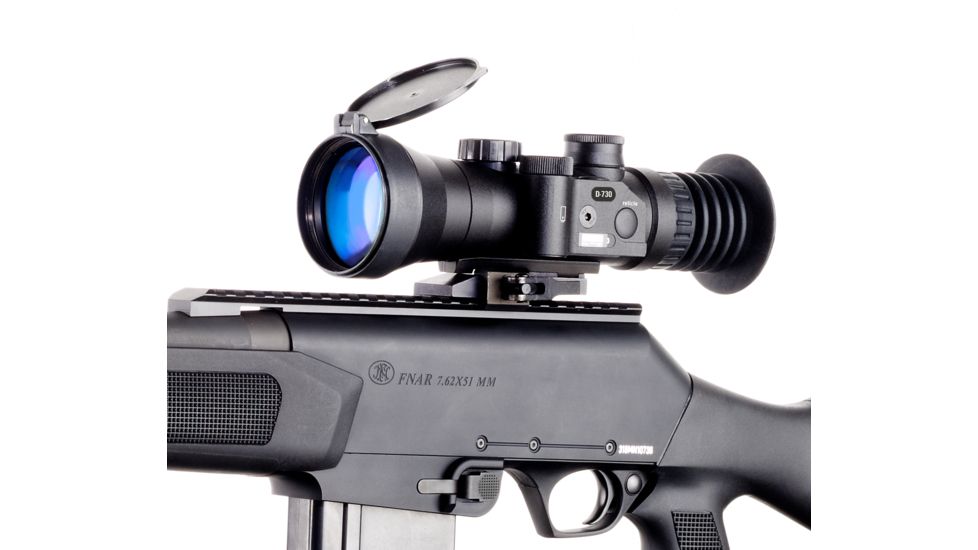 Bering Optics D-730UW 3.7x53 B and W Elite NV Sight, White Phosphor Gen 3+ Unfilmed, Image Intesifier Tube W/72 Resolution, HD Optics, Black, BE73730HDUW