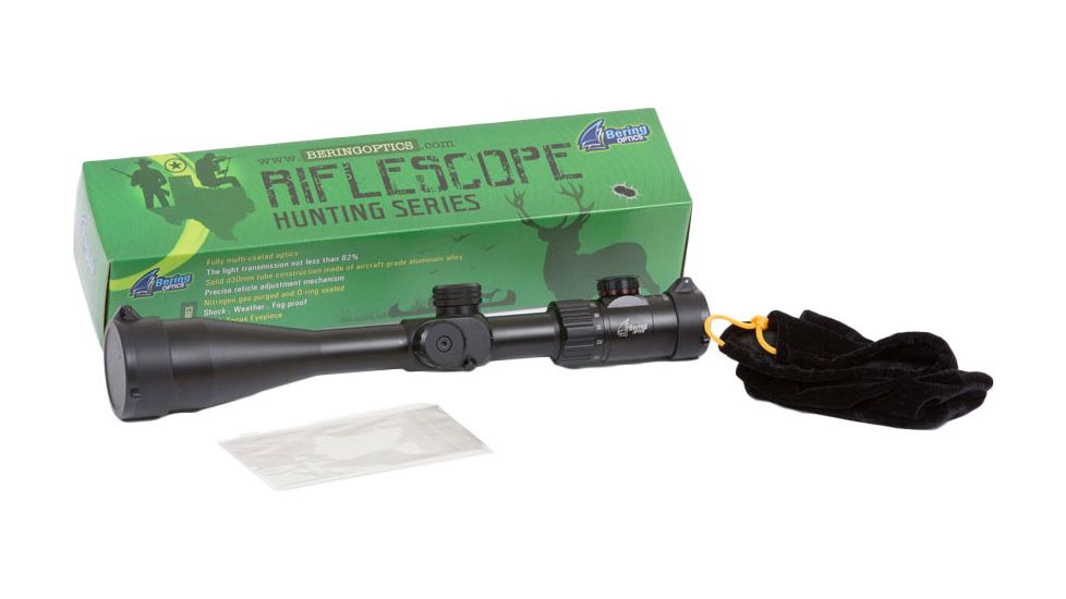 Bering Optics Hunting Series 6-24x50 Telescopic Rifle Scope, Black, BE55450