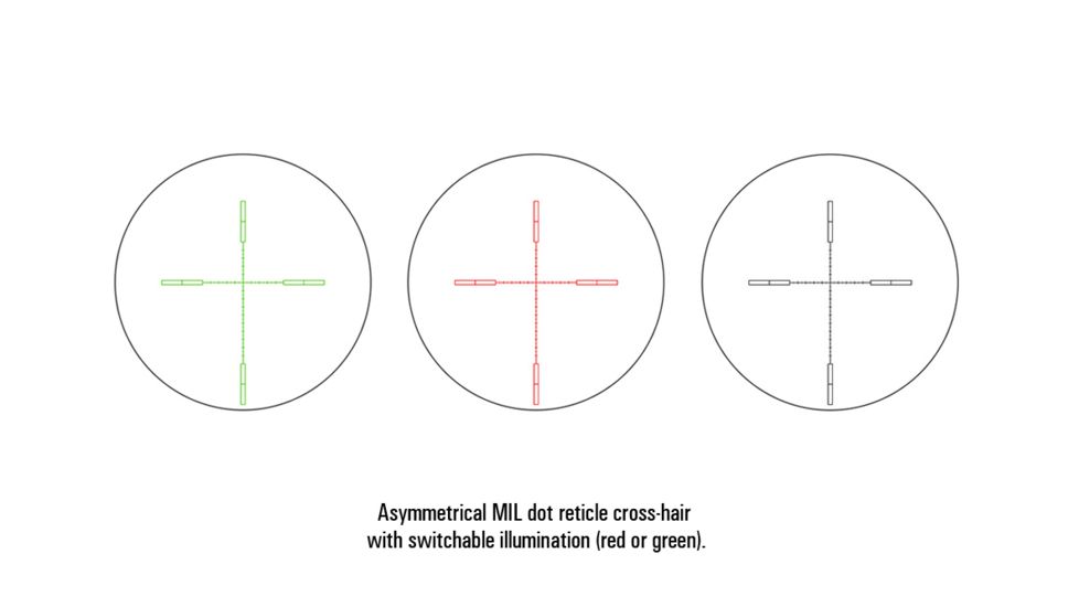 Bering Optics MIL-Dot Illuminated Reticle