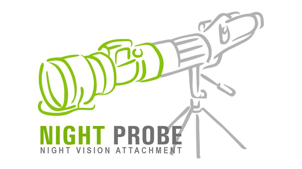 Bering Optics Night Probe Gen 2-Plus Night Vision Attachment, Black, 10.4x3.2x3.2, Fits 42-58mm Obj. Lenses BE26040