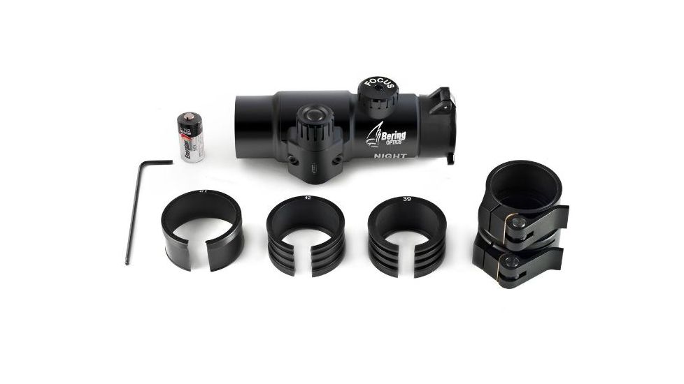 Bering Optics Night Probe Mini Gen 2+ Clip-on Night Vision Attachment, w/ Clip-on for 24-40mm Lenses, Black BE26141