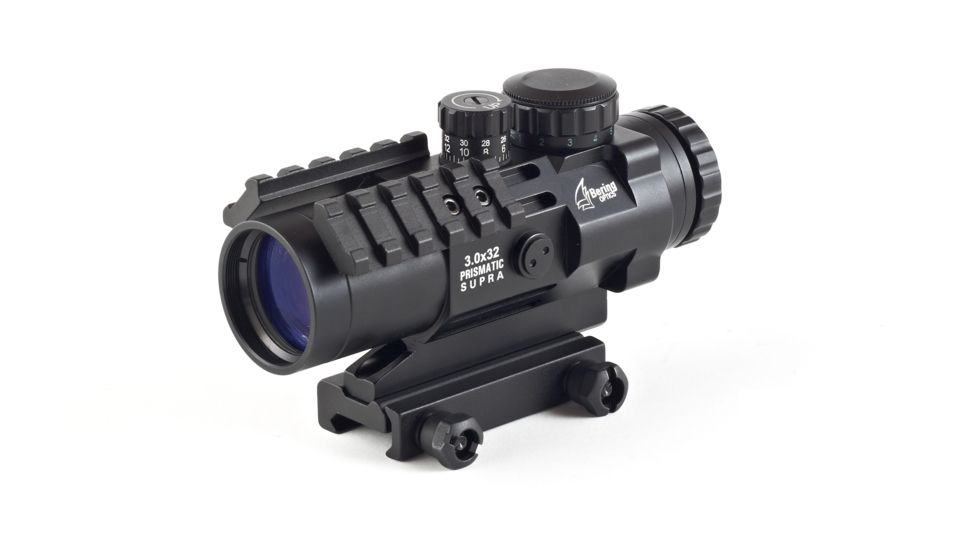 USED Bering Optics Prismatic Supra 3.0x32 Sight, Black, 5.4inx3.2inx2.4in BE54030, EDEMO1