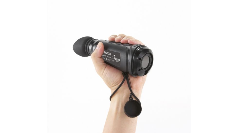 Bering Optics Prodigy 348 1.0x25 Thermal Monocular W/2x-4x Digital Zoom and Wi-Fi , 348x256, Black, BE43125