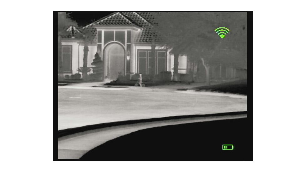 Bering Optics Prodigy 348 1.0x25 Thermal Monocular W/2x-4x Digital Zoom and Wi-Fi , 348x256, Black, BE43125