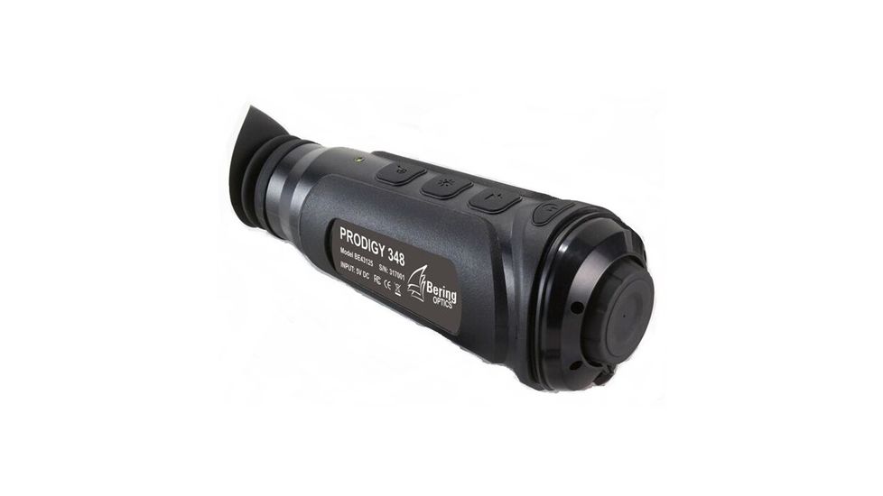 Bering Optics Prodigy PRO 2.0x35 Thermal Monocular, 2-4x Digital Zoom, Wi-Fi Capability, 348x288 Core Resolution, Black, BE43135