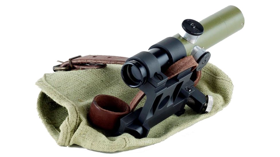 Bering Optics PU Scope, w/Steel Mount and Canvas Cover, Black BE55002