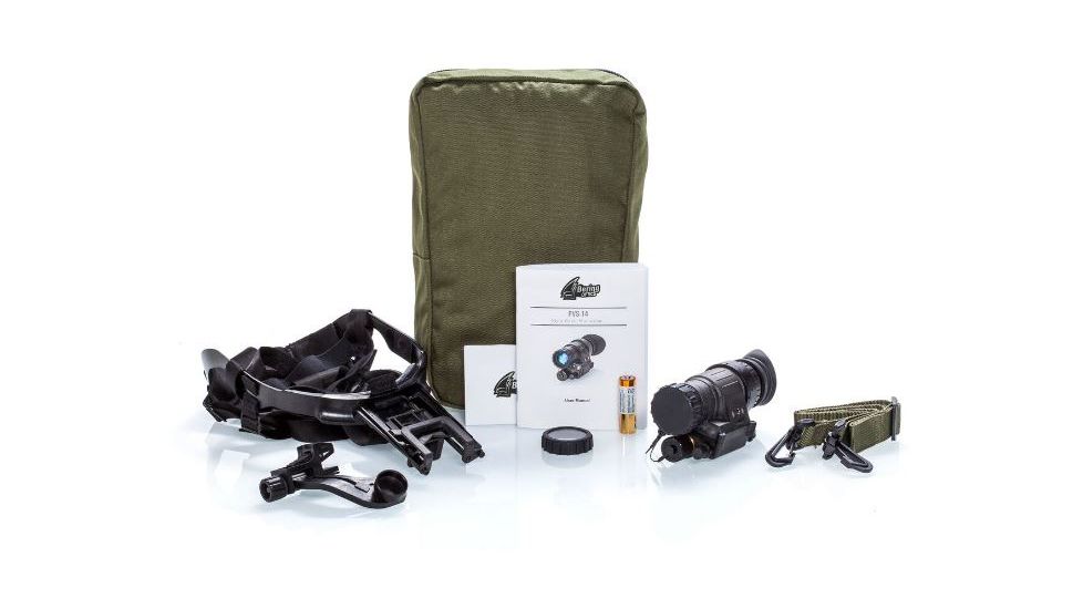 Bering Optics PVS-14BE Gen 2+ Night Vision Monocular w/out Manual Gain, Black BE72140