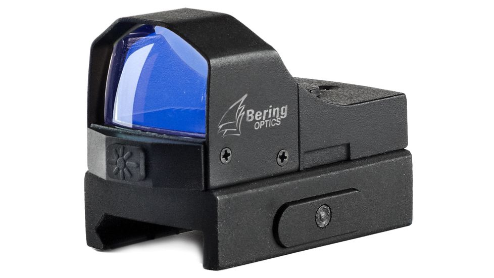 Bering Optics Rubicon Reflex Sight w/ 5 Setting Ret. Control, Black, 1.9ininx1.2inx1.5in BE50004