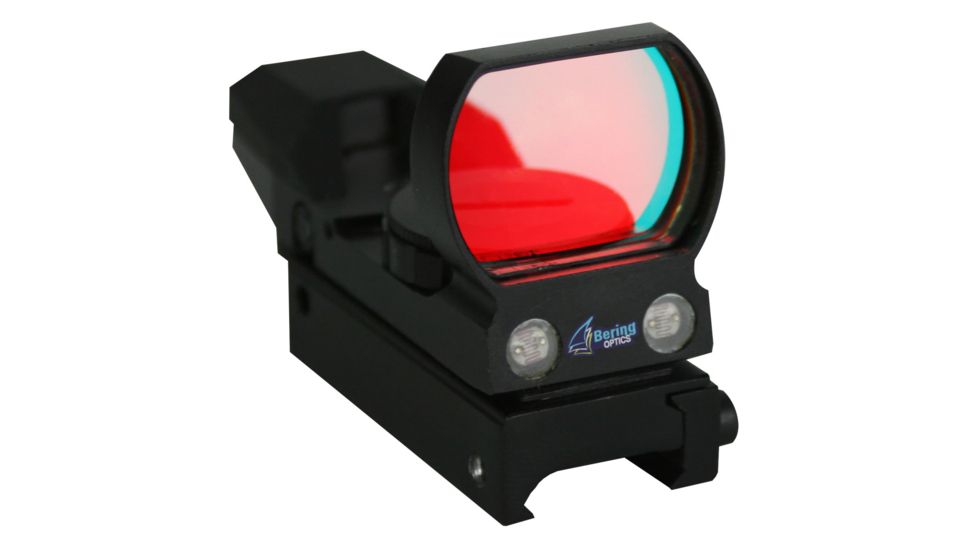Bering Optics Sensor Reflex Sight w/ Auto Ret. and 6 Setting Ret. Control, Black, 3.2inx1.4inx2.1in BE50002