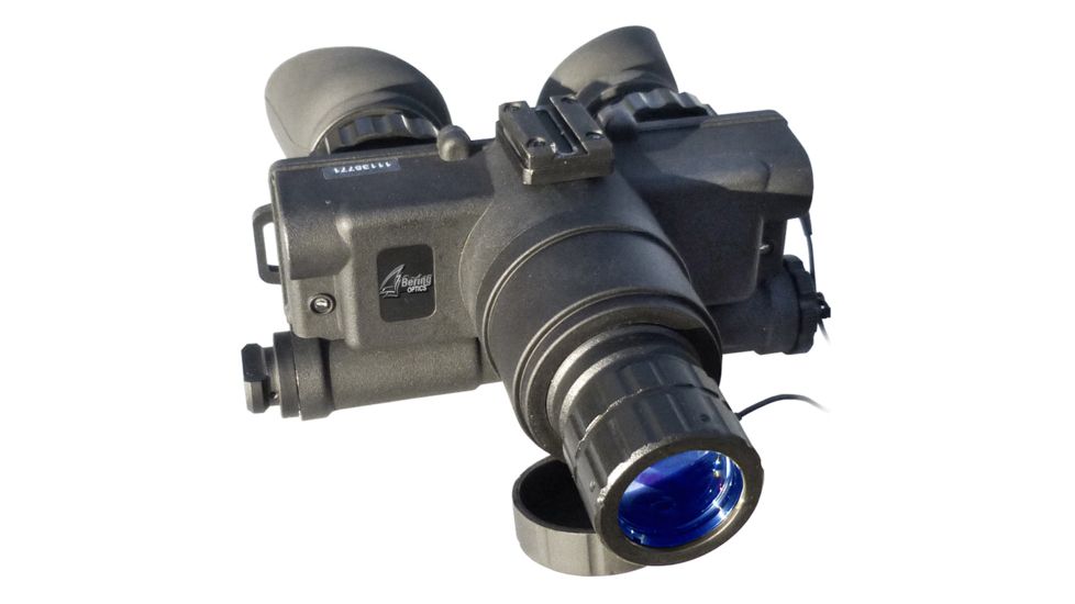 Bering Optics Stryker 1.0x24 Gen 2+ NV Goggles w/ Universal Head Gear, Black, 7.2inx5.2inx2.3in BE25125