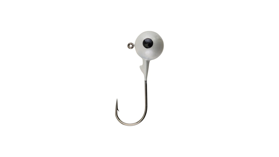 Berkley Essentials Round Ball Jigs, Hook Size 3/0, Tackle Size 1/2oz / 14g, White, BRBJ12-WH