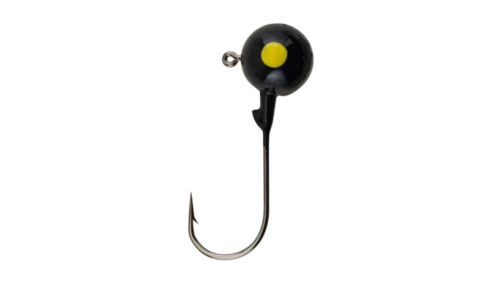 Berkley Essentials Round Ball Jigs, Hook Size 4/0, Tackle Size 3/4oz / 21g, Black, BRBJ34-BL