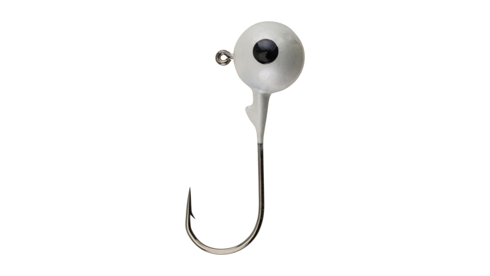 Berkley Essentials Round Ball Jigs, Hook Size 4/0, Tackle Size 3/4oz / 21g, White, BRBJ34-WH