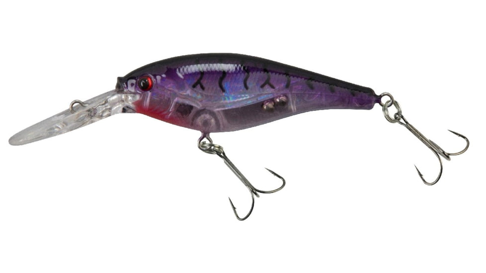 Berkley Flicker Shad Crankbait, Flashy Purple Tiger, 7, 1290501