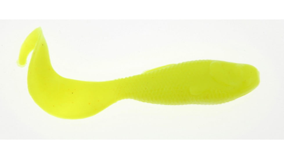 Berkley Gulp! Minnow Grub Soft Bait, 2in, Chartreuse, 1092936