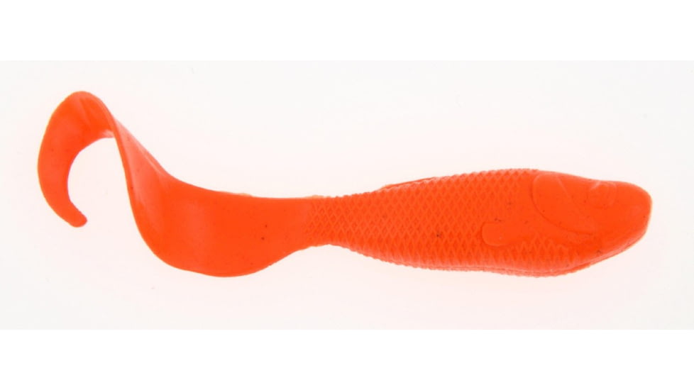Berkley Gulp! Minnow Grub Soft Bait, 2in, Fluorescent Orange, 1092937