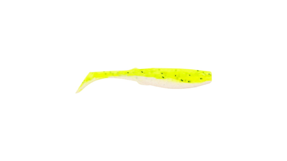 Berkley Gulp! Saltwater Paddleshad Soft Bait Lures, 3in, 5 Pack, Chartreuse Pepper Neon, 1520430