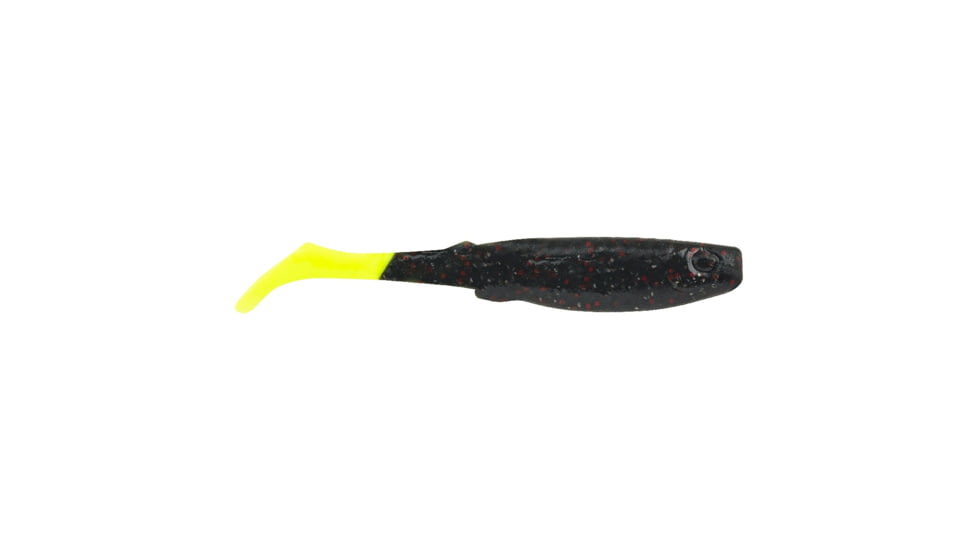 Berkley Gulp! Saltwater Paddleshad Soft Bait Lures, 4in, 4 Pack, Morning Glory/Chartreuse, 1520446