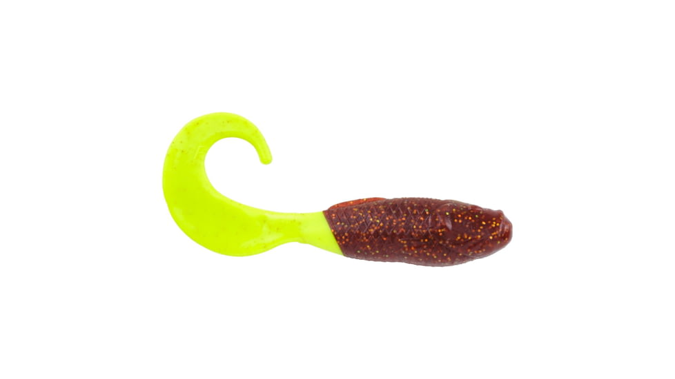 Berkley Gulp! Saltwater Swimming Mullet Soft Bait, 4in, 10 Pack, Root Beer Gold/Chartreuse, 1519937