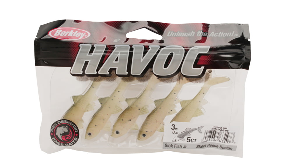 Berkley Havoc Sick Fish Bait, 3in., Swamp Gas 178381