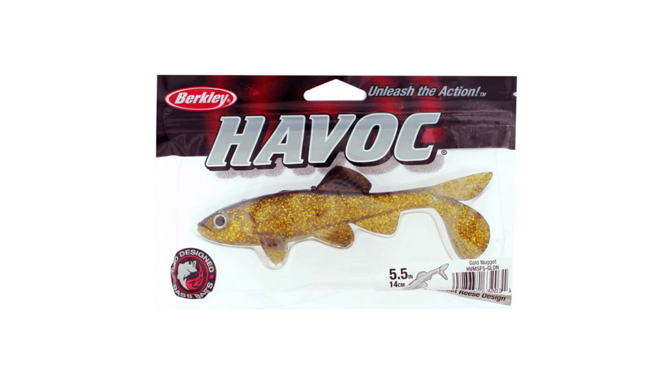 Berkley Havoc Sick Fish Bait, 5.5in., Gold Nugget 178387
