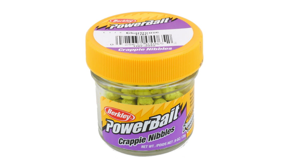 Berkley PowerBait Crappie Nibbles, Chartreuse, 1005008