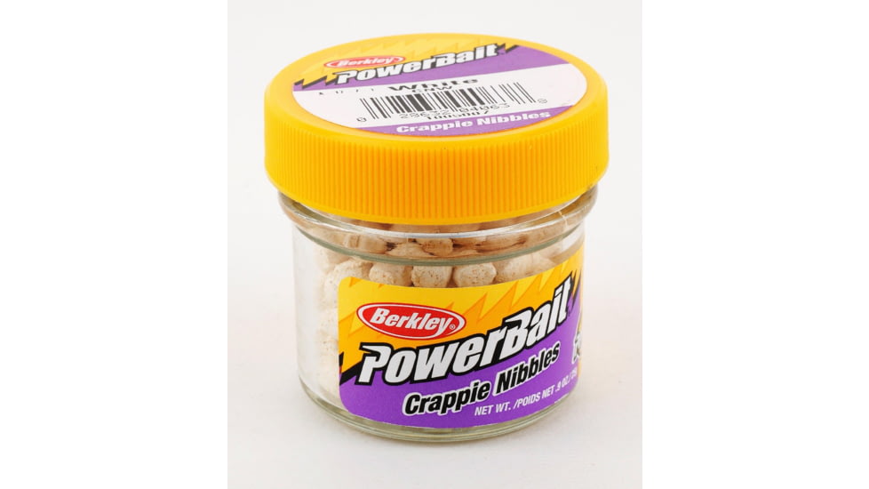 Berkley PowerBait Crappie Nibbles, White, 1005007