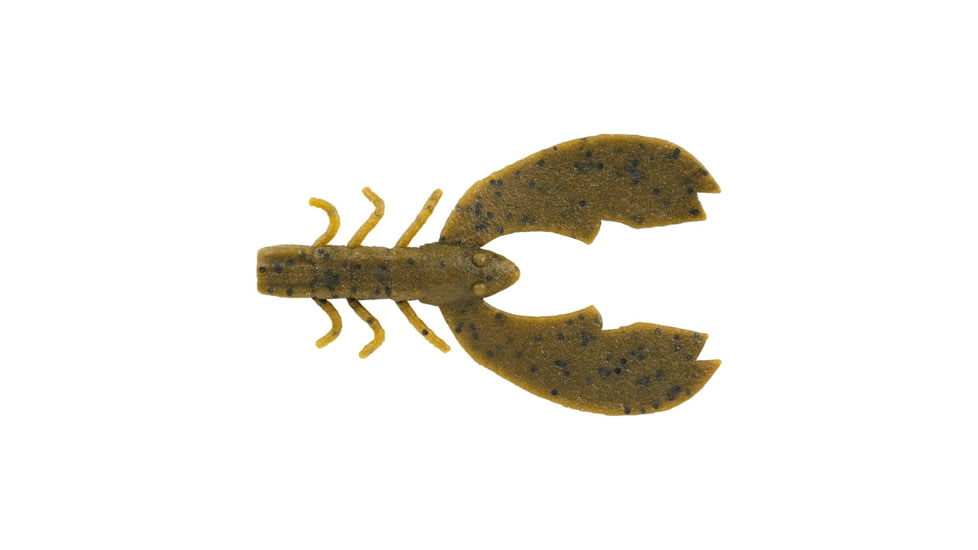 Berkley PowerBait MaxScent Chigger Craw Soft Bait, 4in, 7 Pack, Green Pumpkin, 1520660