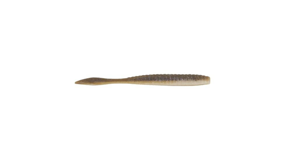 Berkley PowerBait MaxScent Flat Worm, 3.6in, 10 Pack, Smelt, 1546022