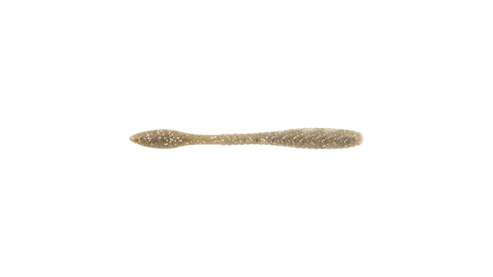 Berkley PowerBait MaxScent Flat Worm, 4.5in, 8 Pack, Brown Back, 1520707